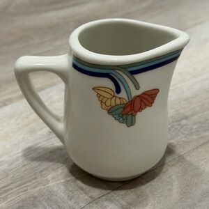 Vintage Rego China Trio Mini Creamer Restaurant Ware Floral Diner Pitcher